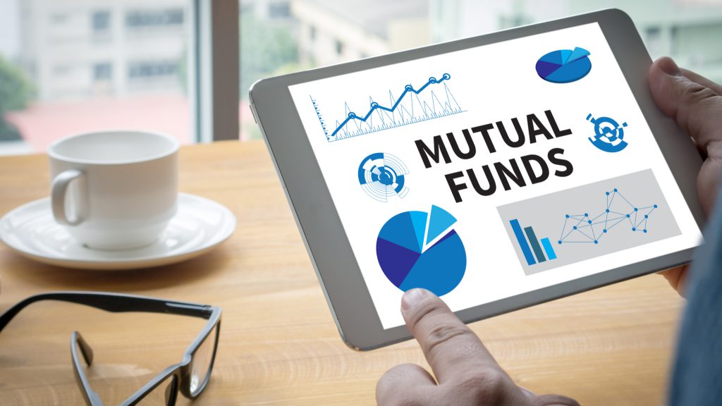 tablet with mutual fund charts
